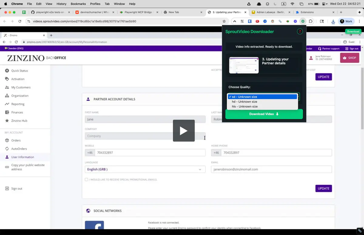 Sprout Video Downloader browser extension screenshot 8