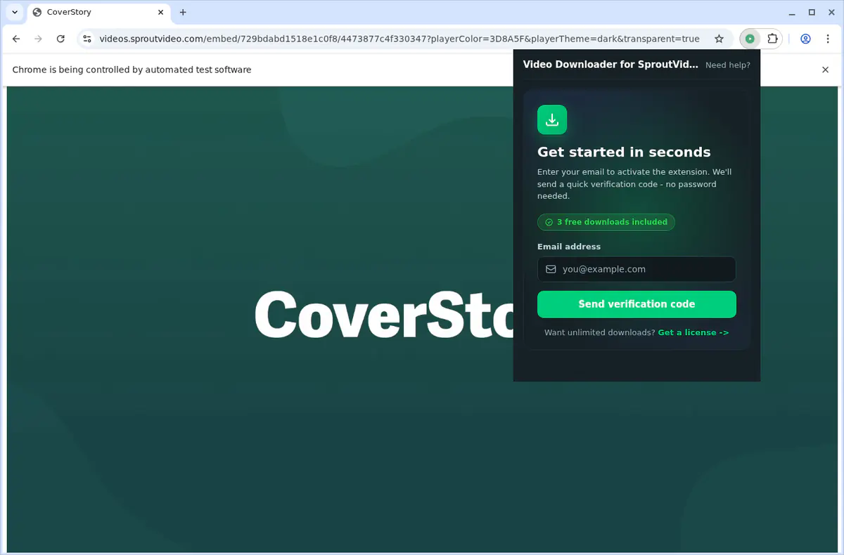 Sprout Video Downloader browser extension screenshot 15
